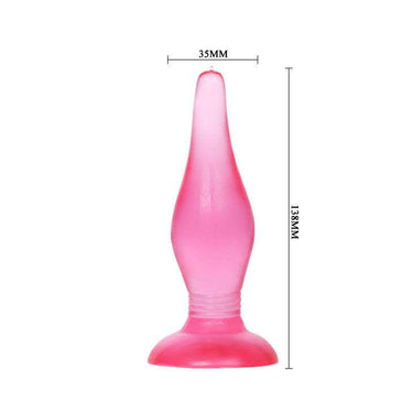 Plug Anale in PVC con Ventosa Viola - Facile Inserimento e Comfort